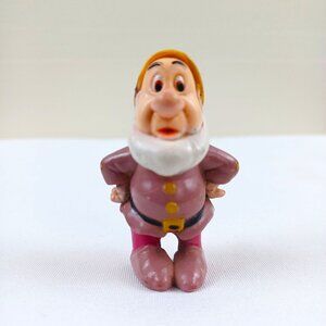 Vintage Disney Dopey Mini Figure From Snow White Movie Collectible 2" Plastic Fi